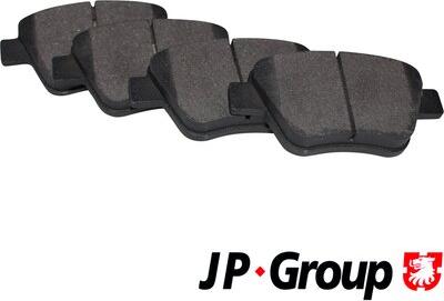 JP Group 1163707210 - Тормозные колодки, дисковые, комплект autosila-amz.com