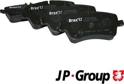 JP Group 1363600710 - Тормозные колодки, дисковые, комплект autosila-amz.com