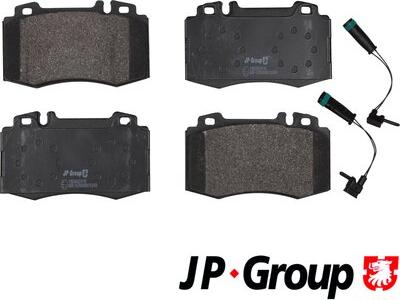 JP Group 1363602410 - Тормозные колодки, дисковые, комплект autosila-amz.com