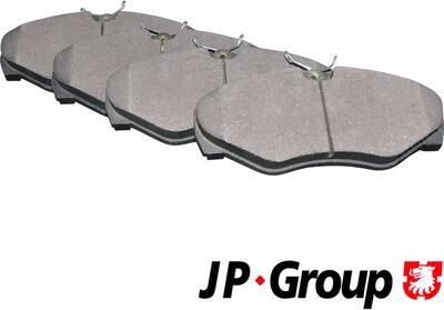 JP Group 1263601910 - Тормозные колодки, дисковые, комплект autosila-amz.com