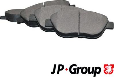 JP Group 1263602110 - Тормозные колодки, дисковые, комплект autosila-amz.com