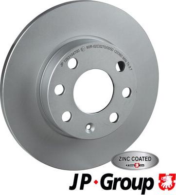 JP Group 1263104700 - Тормозной диск autosila-amz.com