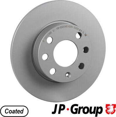 JP Group 1263107800 - Тормозной диск autosila-amz.com