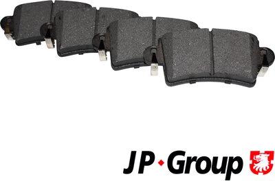 JP Group 1263700910 - Тормозные колодки, дисковые, комплект autosila-amz.com