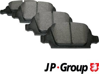 JP Group 1263700510 - Тормозные колодки, дисковые, комплект autosila-amz.com