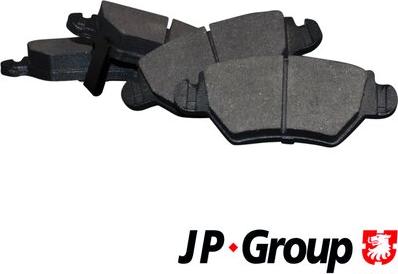 JP Group 1263700210 - JP1263700210_колодки дисковые задние!\ Opel Astra 1.8i-2.0DTi 98-01/Zafira 1.8i-2.0DTi 00-01 autosila-amz.com