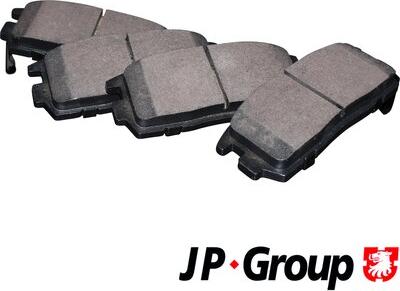 JP Group 1263701410 - Тормозные колодки, дисковые, комплект autosila-amz.com