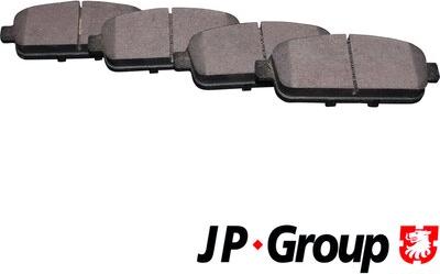 JP Group 1263701510 - Тормозные колодки, дисковые, комплект autosila-amz.com