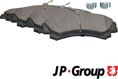 JP Group 3963600510 - Тормозные колодки, дисковые, комплект autosila-amz.com