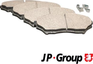 JP Group 3963600110 - Тормозные колодки, дисковые, комплект autosila-amz.com