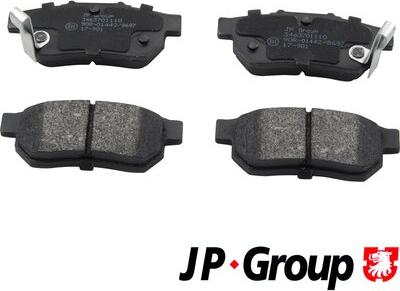 JP Group 3463701110 - Тормозные колодки, дисковые, комплект autosila-amz.com