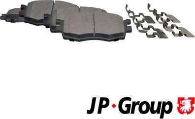 JP Group 3563600610 - Тормозные колодки, дисковые, комплект autosila-amz.com