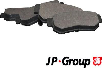 JP Group 3563700110 - Тормозные колодки, дисковые, комплект autosila-amz.com