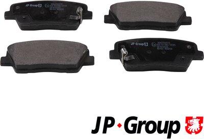 JP Group 3663700510 - Тормозные колодки, дисковые, комплект autosila-amz.com
