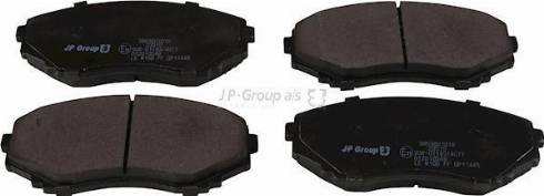 JP Group 3863601010 - Тормозные колодки, дисковые, комплект autosila-amz.com