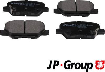JP Group 3863701010 - Тормозные колодки, дисковые, комплект autosila-amz.com