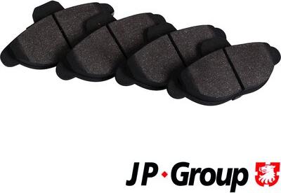 JP Group 3363602010 - Тормозные колодки, дисковые, комплект autosila-amz.com