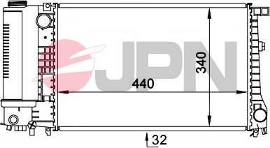 JPN 60C9007-JPN - Радиатор, охлаждение двигателя autosila-amz.com