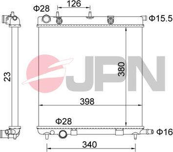 JPN 60C9013-JPN - Радиатор, охлаждение двигателя autosila-amz.com