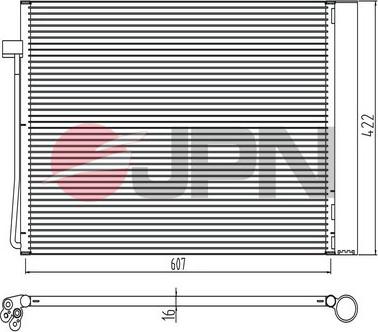 JPN 60C9082-JPN - Конденсатор кондиционера autosila-amz.com