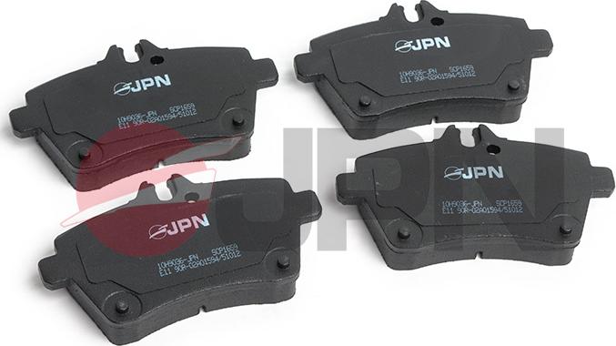 JPN 10H9036-JPN - Тормозные колодки, дисковые, комплект autosila-amz.com