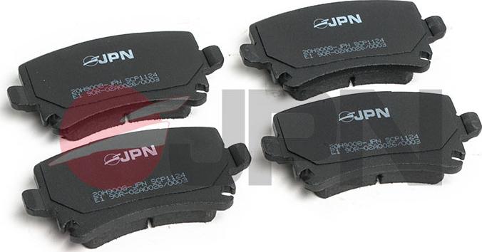 JPN 20H9008-JPN - Тормозные колодки, дисковые, комплект autosila-amz.com