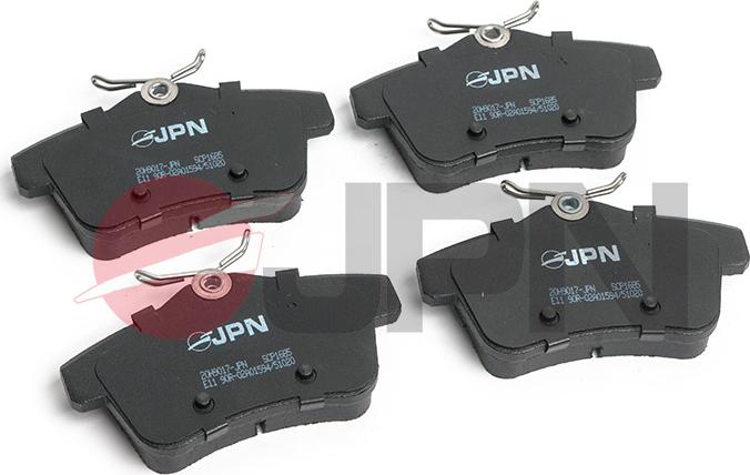 JPN 20H9017-JPN - Тормозные колодки, дисковые, комплект autosila-amz.com