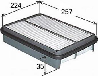 JS Asakashi A9203 - Воздушный фильтр, двигатель autosila-amz.com