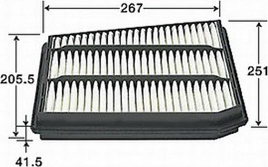 JS Asakashi A871J - Воздушный фильтр, двигатель autosila-amz.com