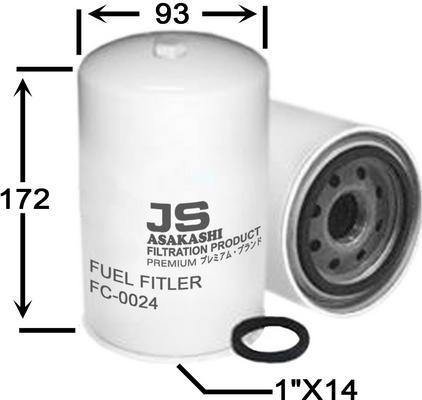 JS Asakashi FC0024 - Топливный фильтр autosila-amz.com