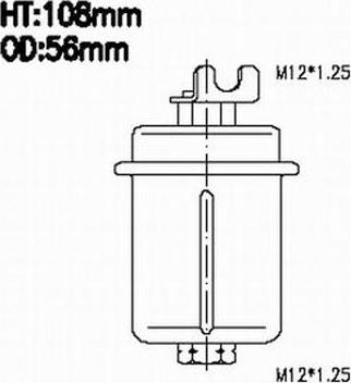 JS Asakashi FS9040 - Топливный фильтр autosila-amz.com