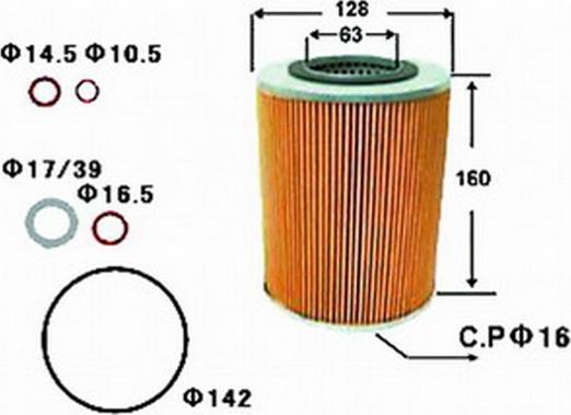 JS Asakashi OE259J - Масляный фильтр autosila-amz.com