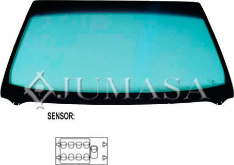 Jumasa V3332200 - Ветровое стекло autosila-amz.com