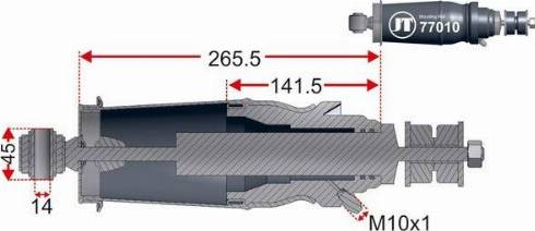 Juratek JAM77010 - Кожух пневматической рессоры autosila-amz.com