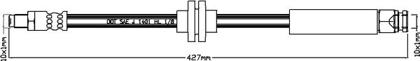 Juratek JBH1096 - Тормозной шланг autosila-amz.com