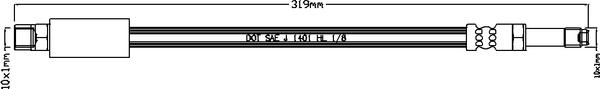 Juratek JBH1048 - Тормозной шланг autosila-amz.com