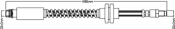 Juratek JBH1064 - Тормозной шланг autosila-amz.com