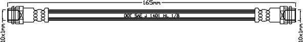 Juratek JBH1009 - Тормозной шланг autosila-amz.com