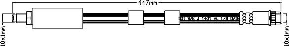 Juratek JBH1001 - Тормозной шланг autosila-amz.com