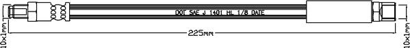 Juratek JBH1019 - Тормозной шланг autosila-amz.com