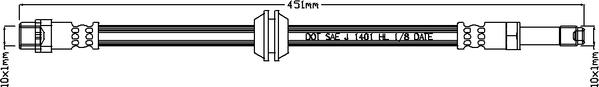 Juratek JBH1011 - Тормозной шланг autosila-amz.com