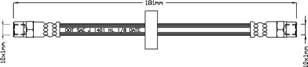 Juratek JBH1018 - Тормозной шланг autosila-amz.com