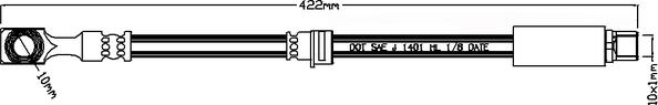 Juratek JBH1081 - Тормозной шланг autosila-amz.com