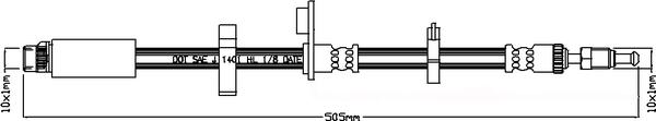 Juratek JBH1198 - Тормозной шланг autosila-amz.com