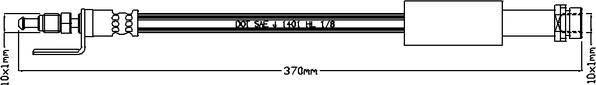 Juratek JBH1161 - Тормозной шланг autosila-amz.com