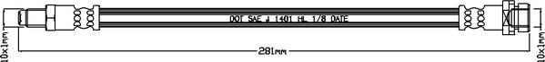 Juratek JBH1162 - Тормозной шланг autosila-amz.com