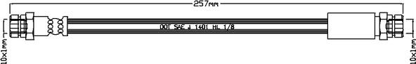 Juratek JBH1119 - Тормозной шланг autosila-amz.com