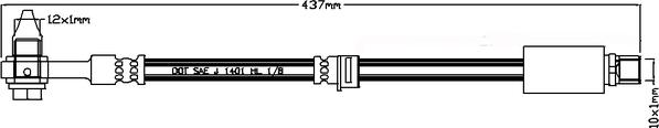 Juratek JBH1131 - Тормозной шланг autosila-amz.com