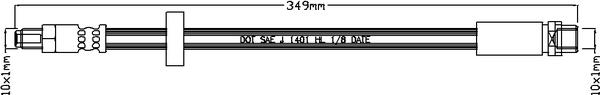 Juratek JBH1124 - Тормозной шланг autosila-amz.com