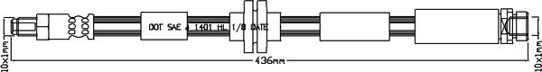 Juratek JBH1203 - Тормозной шланг autosila-amz.com